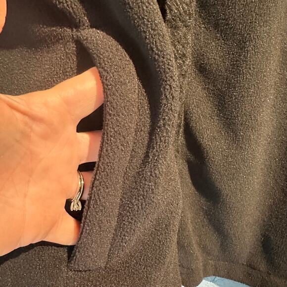 Effeci Woman Vest Size 2x Black with Faux Fur Trim Warm Cozy Winter Layering - Picture 9 of 9